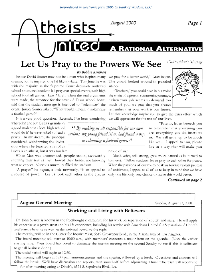 (image for) Atheists United-Set 8